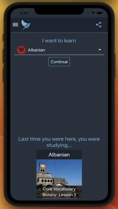 Скриншоты Bluebird: Learn Albanian
