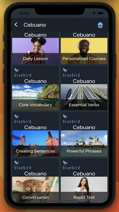 ภาพหน้าจอของ Bluebird: Learn Cebuano