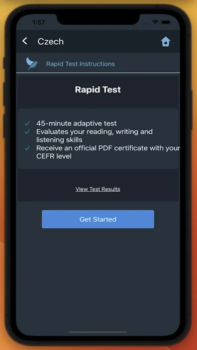 Tangkapan layar Bluebird: Learn Czech