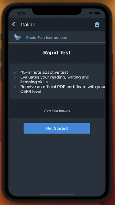 Capturas de tela do Bluebird: Learn Italian