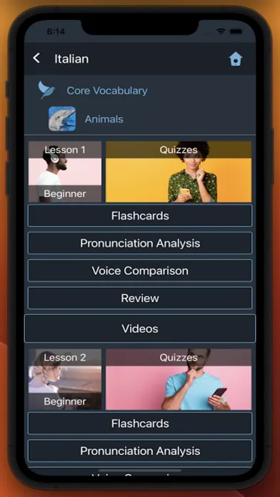 Capturas de tela do Bluebird: Learn Italian