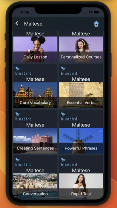 Zrzuty ekranu Bluebird: Learn Maltese