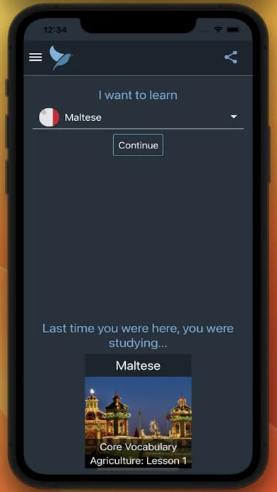 Zrzuty ekranu Bluebird: Learn Maltese