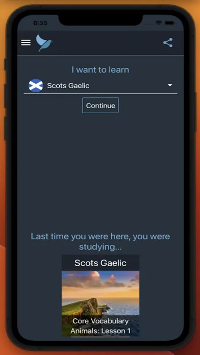 Bluebird: Learn Scots Gaelic Screenshots