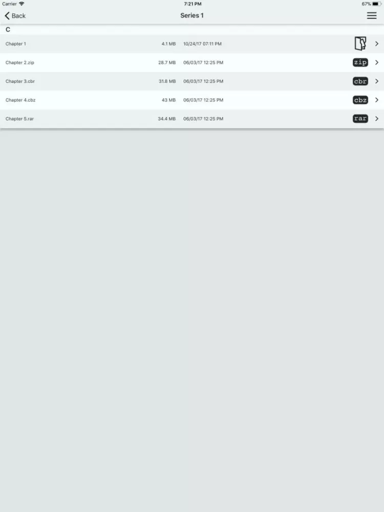 Shiro Reader iPad  Ekran Görüntüleri