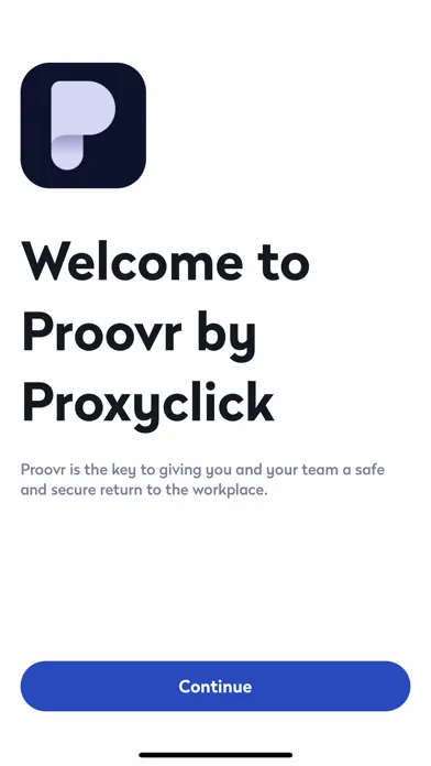 Proxyclick Proovr Ekran Görüntüleri