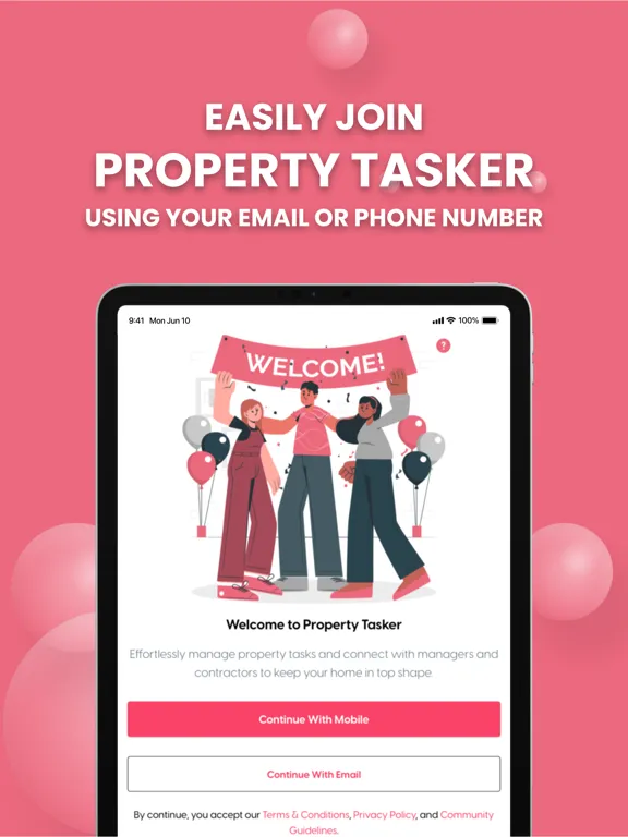 Contractor App-Property Tasker iPad  স্ক্রিনশট