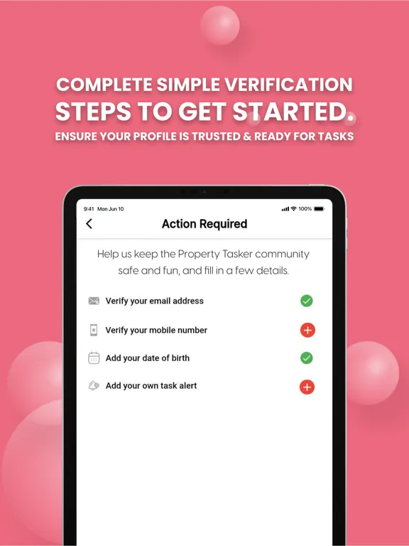 Contractor App-Property Tasker iPad  স্ক্রিনশট