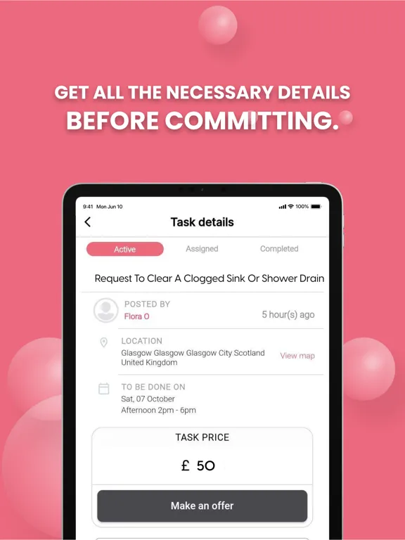 Contractor App-Property Tasker iPad  স্ক্রিনশট