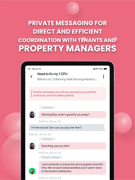 Contractor App-Property Tasker iPad  স্ক্রিনশট