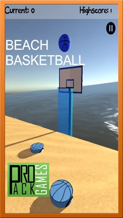 Capturas de tela do Beach Basketball Flick - Multiplayer Arcade X Game