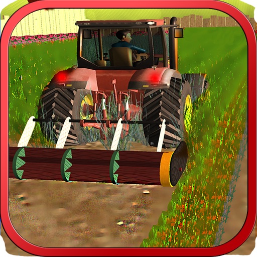 Lawn mowing & harvest 3d Tractor farming simulator