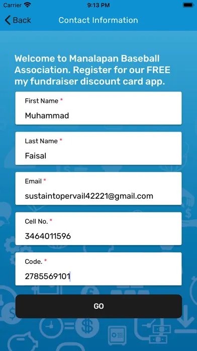 My Fundraiser App Ekran Görüntüleri