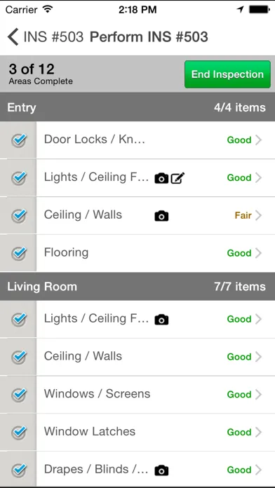 Captures d'écran de Inspections by Propertyware