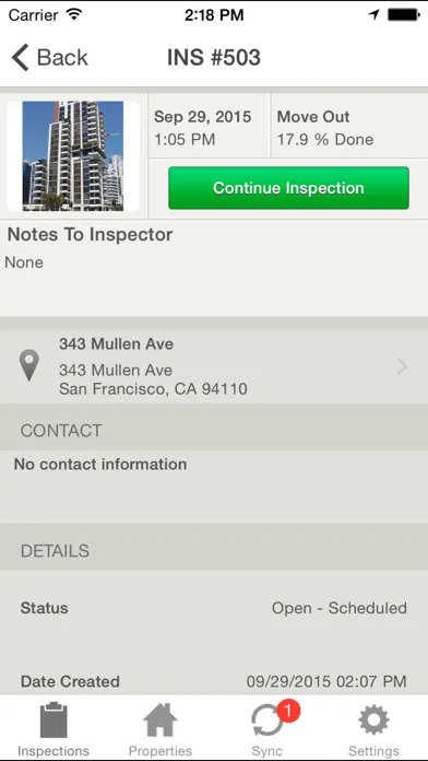 Captures d'écran de Inspections by Propertyware