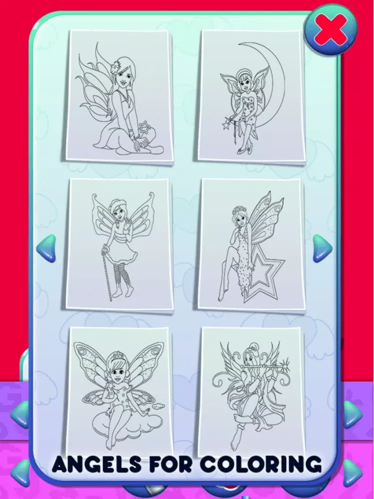 Tangkapan skrin Angel Kids Coloring Book Pro iPad 