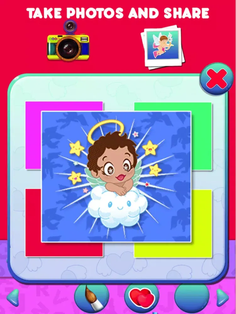Tangkapan skrin Angel Kids Coloring Book Pro iPad 