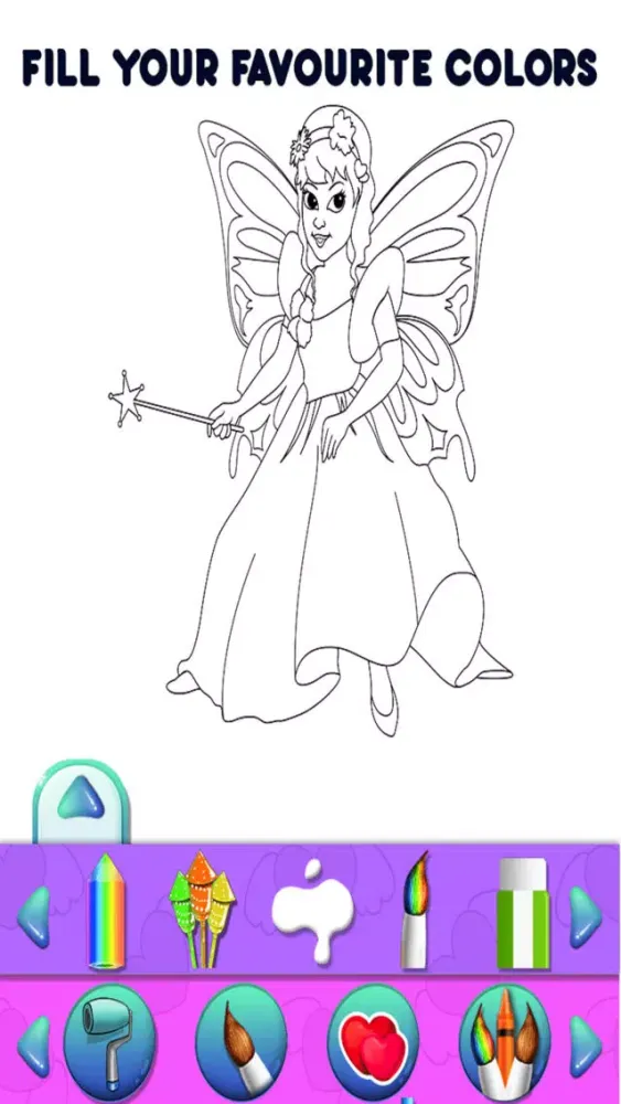 Tangkapan skrin Angel Kids Coloring Book Pro