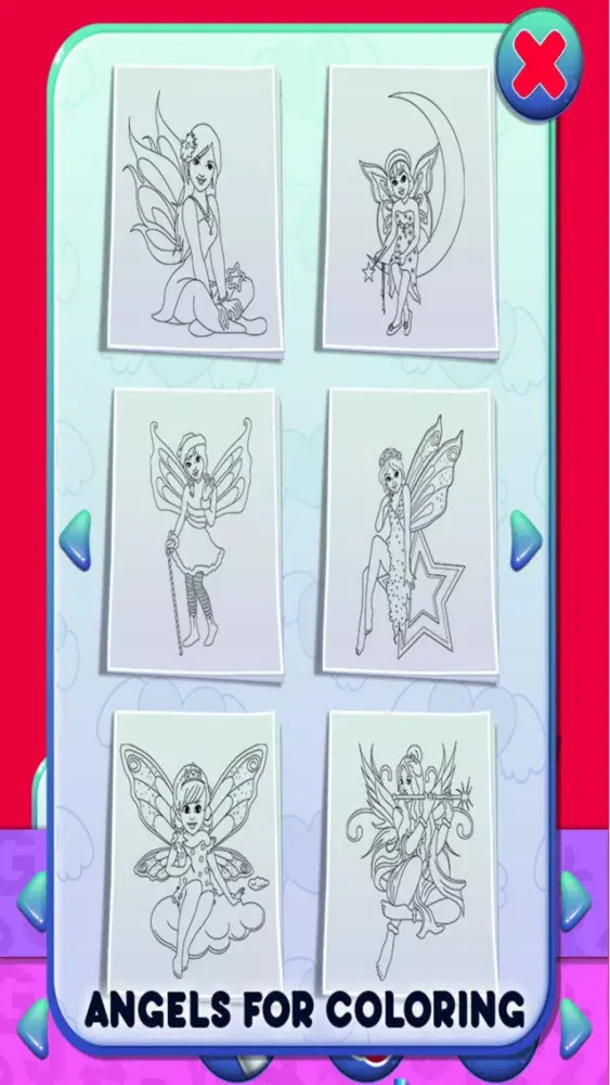 Tangkapan skrin Angel Kids Coloring Book Pro