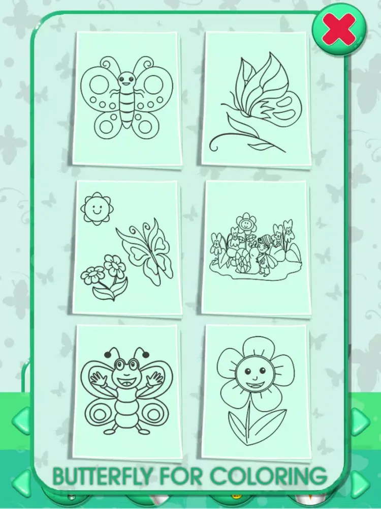 Captures d'écran de Butterfly Kids Coloring Book iPad 