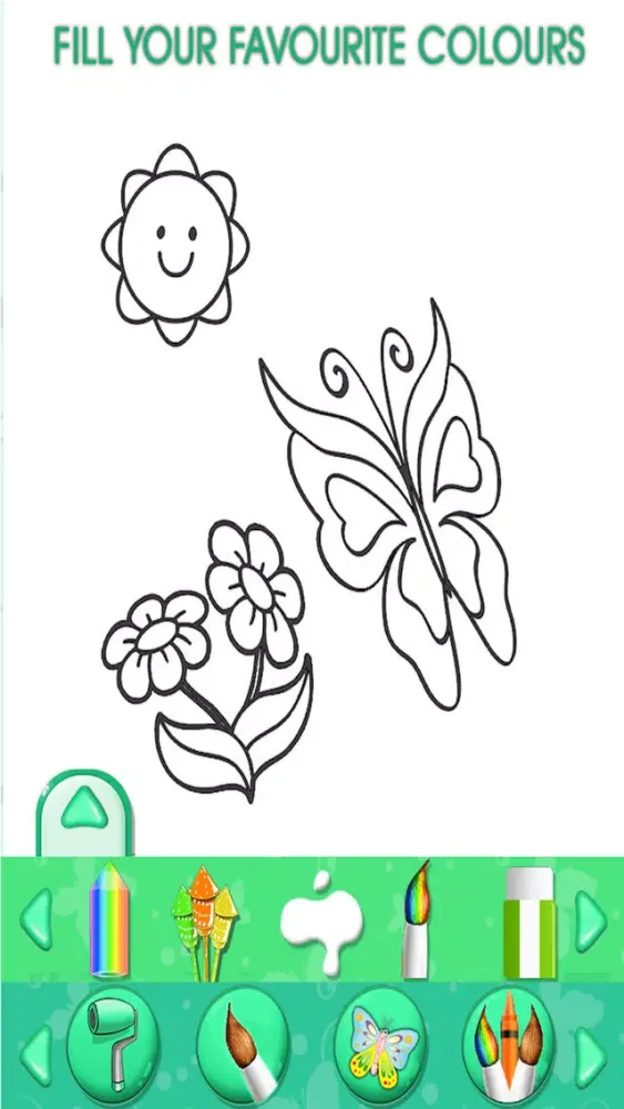 Captures d'écran de Butterfly Kids Coloring Book