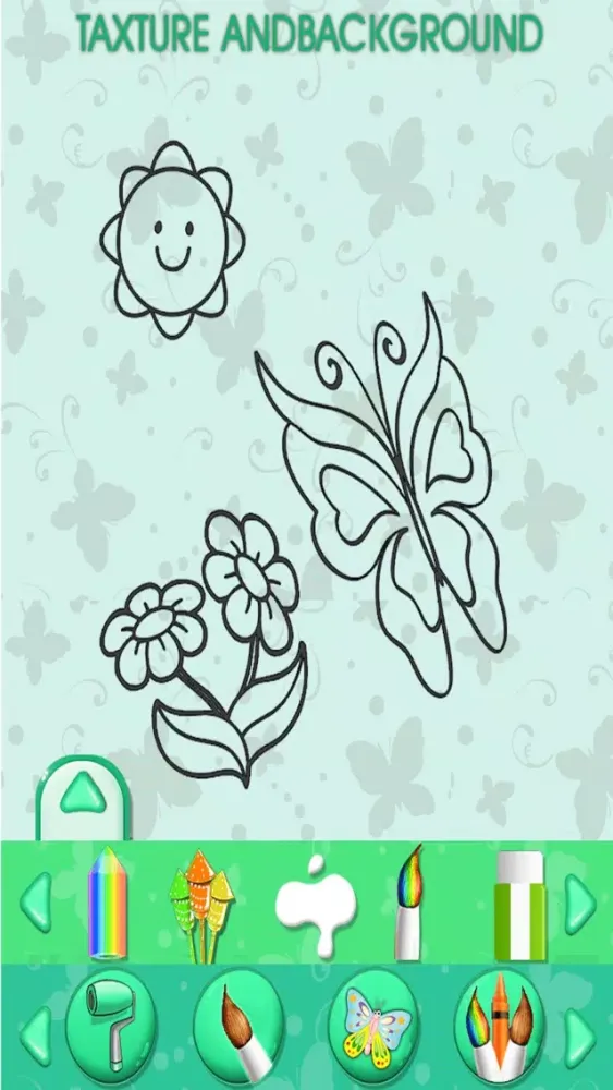Captures d'écran de Butterfly Kids Coloring Book