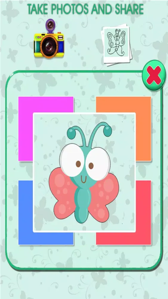 Captures d'écran de Butterfly Kids Coloring Book