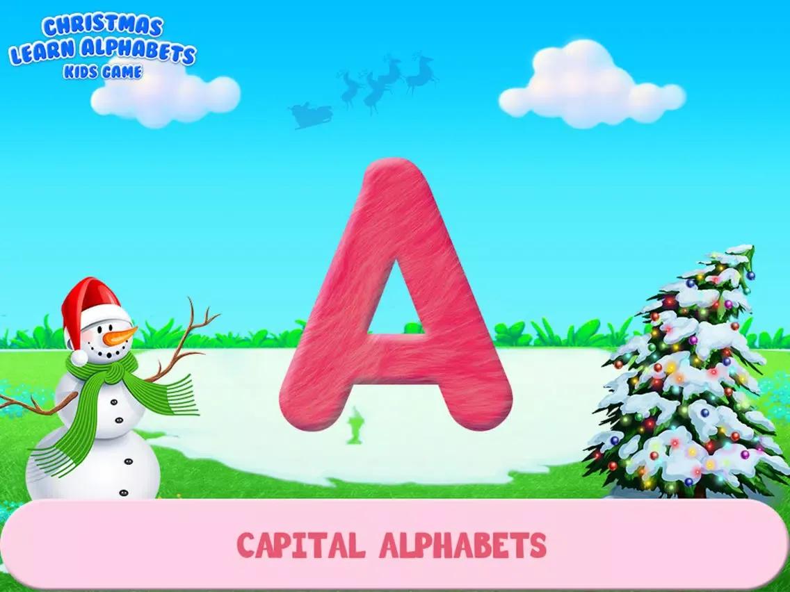ภาพหน้าจอของ Christmas Learn Alphabets Kids Game iPad 