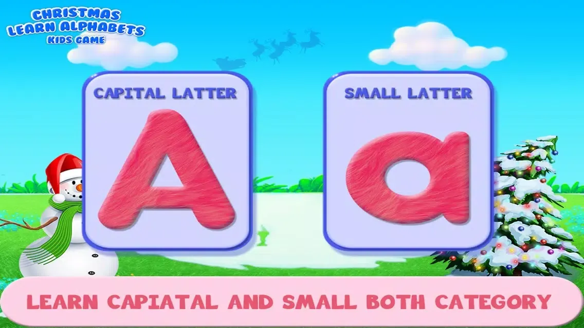 ภาพหน้าจอของ Christmas Learn Alphabets Kids Game