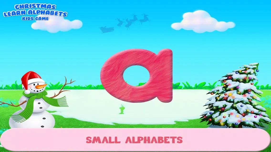 ภาพหน้าจอของ Christmas Learn Alphabets Kids Game