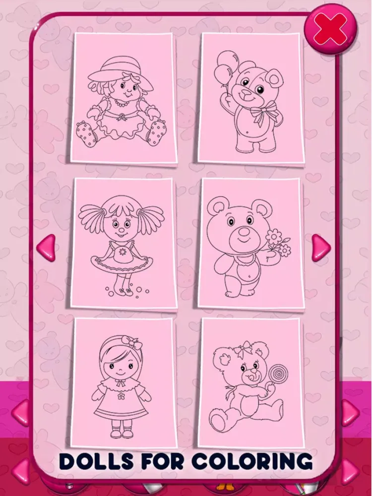 Capturas de tela do Doll Coloring Book Pro iPad 
