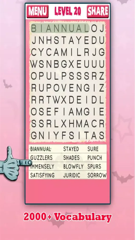 صور Halloween Word Search Game