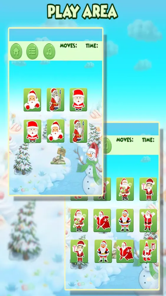 Match Santa Cards Game স্ক্রিনশট