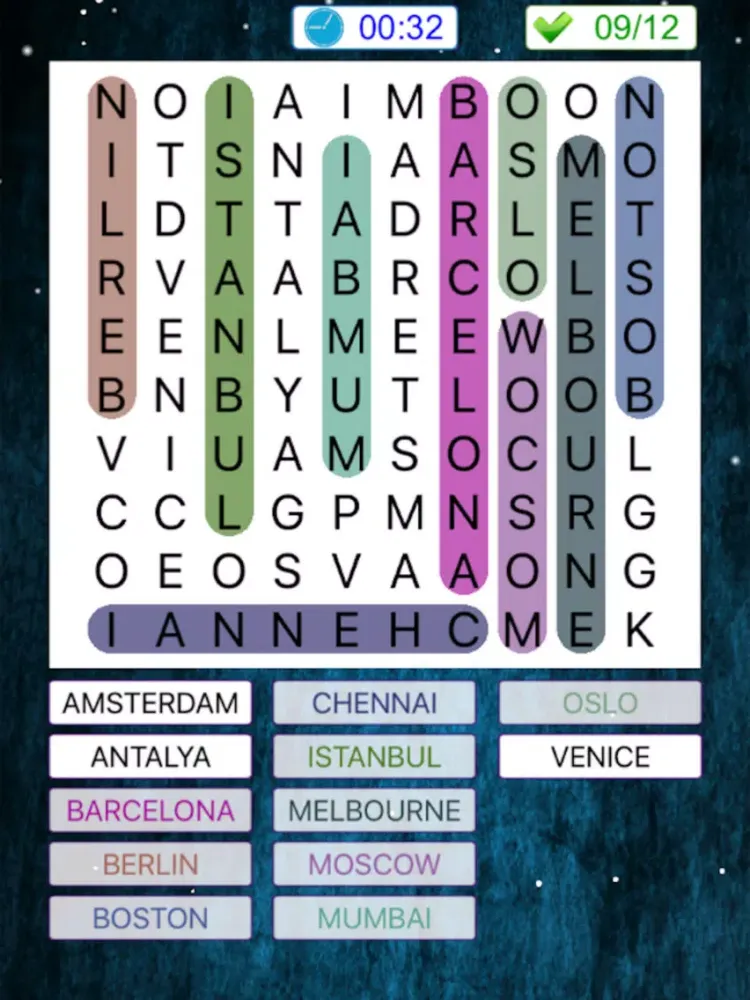 New Word Search Game iPad  스크린샷