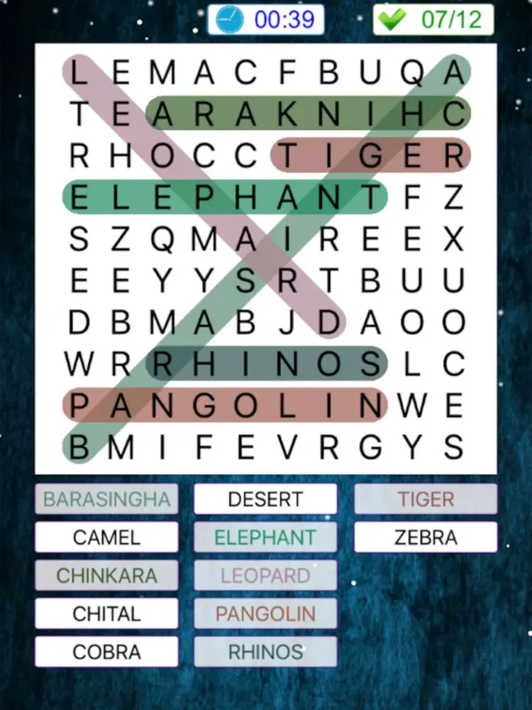 New Word Search Game iPad  스크린샷