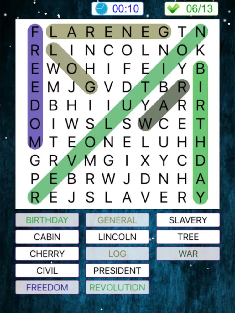 New Word Search Game iPad  스크린샷
