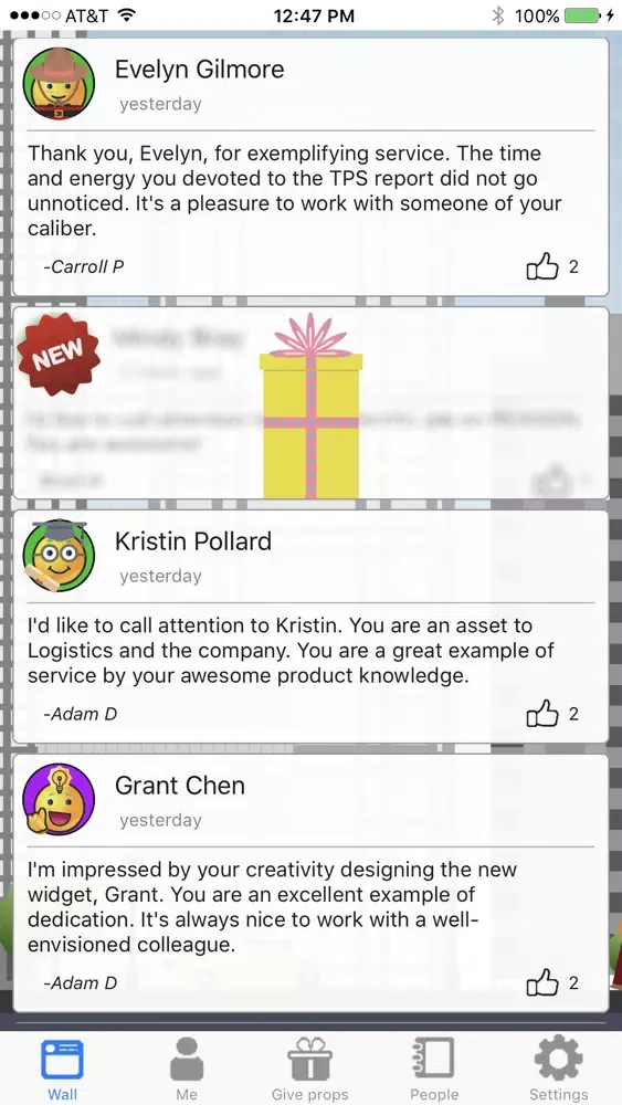 propsHR - Employee Recognition應用截圖