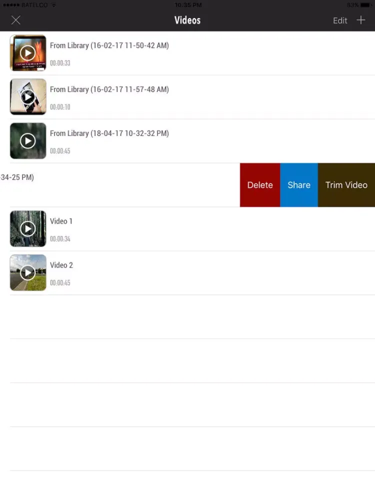 Capturas de tela do Video Editor : Easy Cut videos ! iPad 