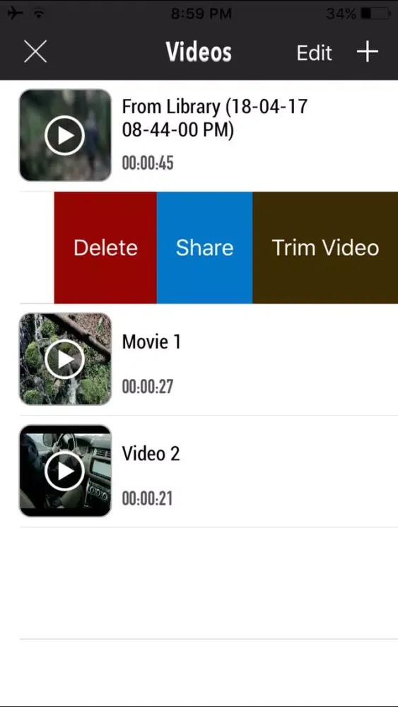 Capturas de tela do Video Editor : Easy Cut videos !
