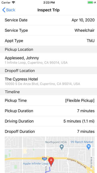 Itineris Passenger App スクリーンショット
