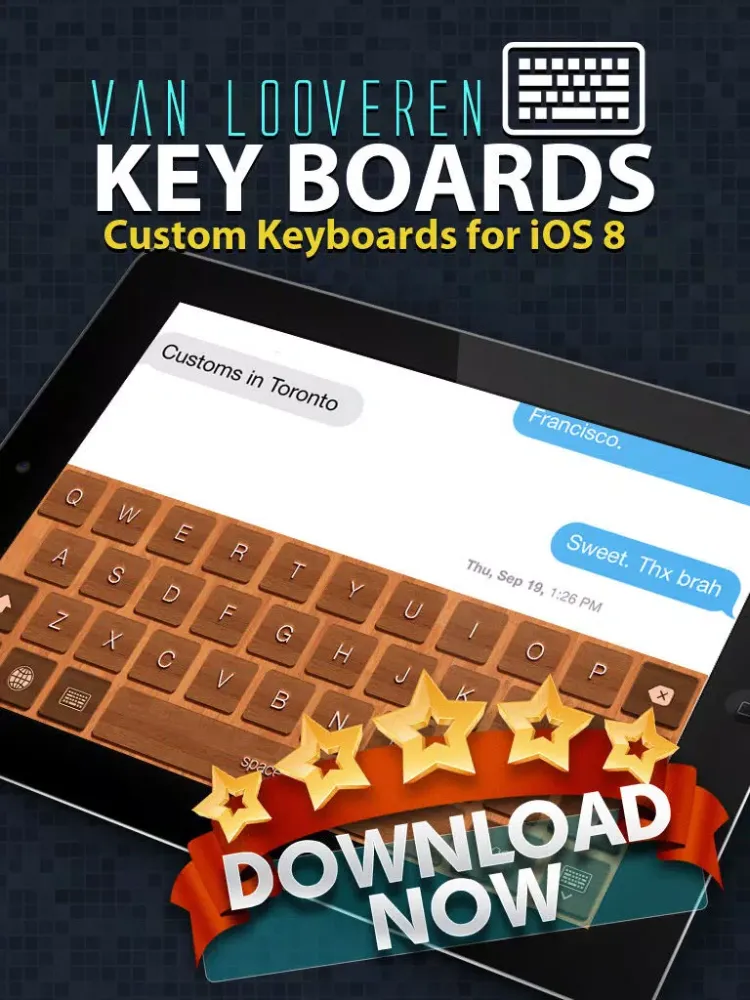 Van Looveren Keyboards - Different Kind of Fancy & Stylish Keyboard Layouts iPad  Ekran Görüntüleri