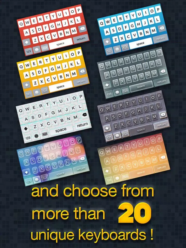 Van Looveren Keyboards - Different Kind of Fancy & Stylish Keyboard Layouts iPad  Ekran Görüntüleri
