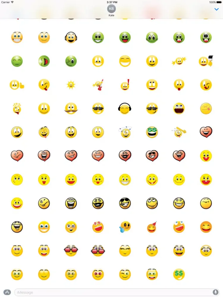 Captures d'écran de Funny Stickers Set iPad 