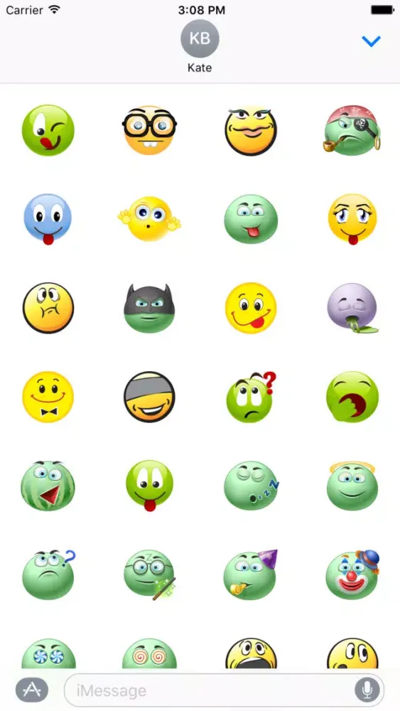 Captures d'écran de Funny Stickers Set