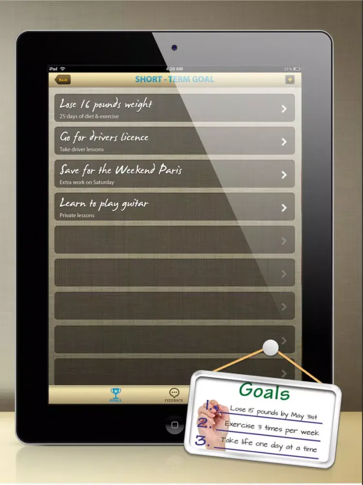 Wonderful Life - Goal Setting Plan (for Winners) iPad  স্ক্রিনশট