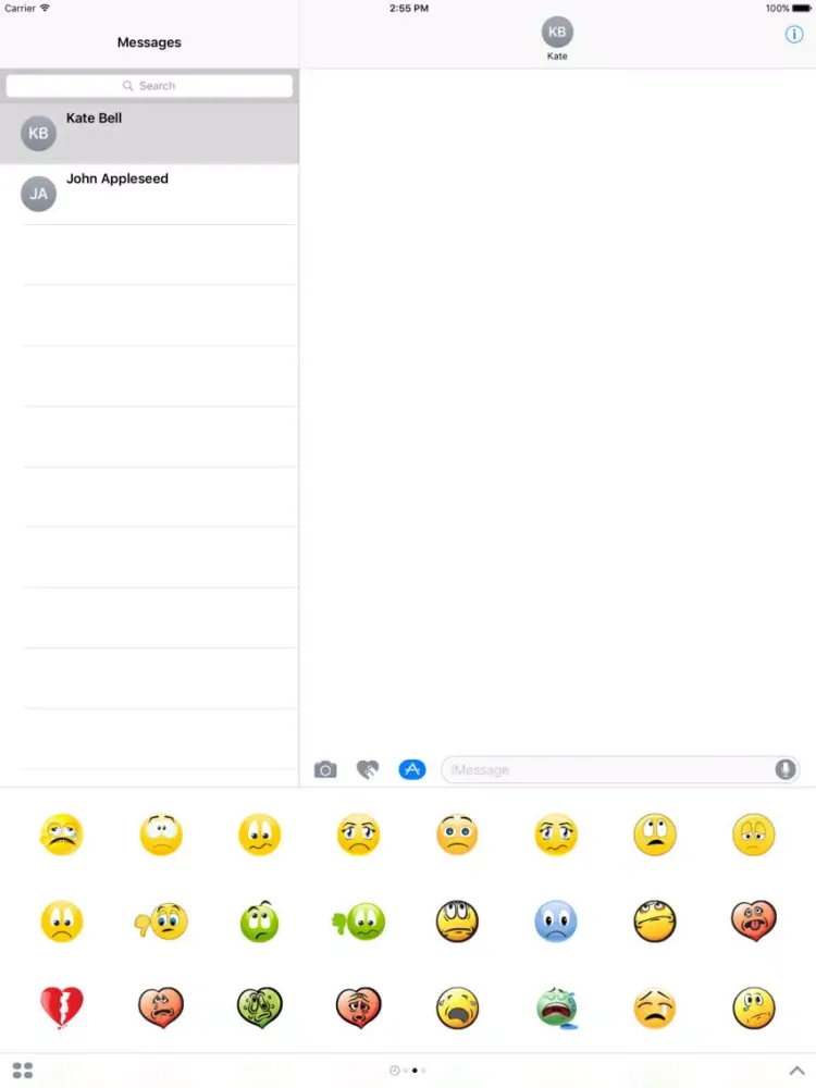 ภาพหน้าจอของ Unhappy Stickers iPad 