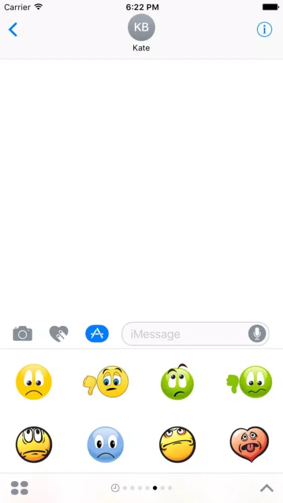 ภาพหน้าจอของ Unhappy Stickers