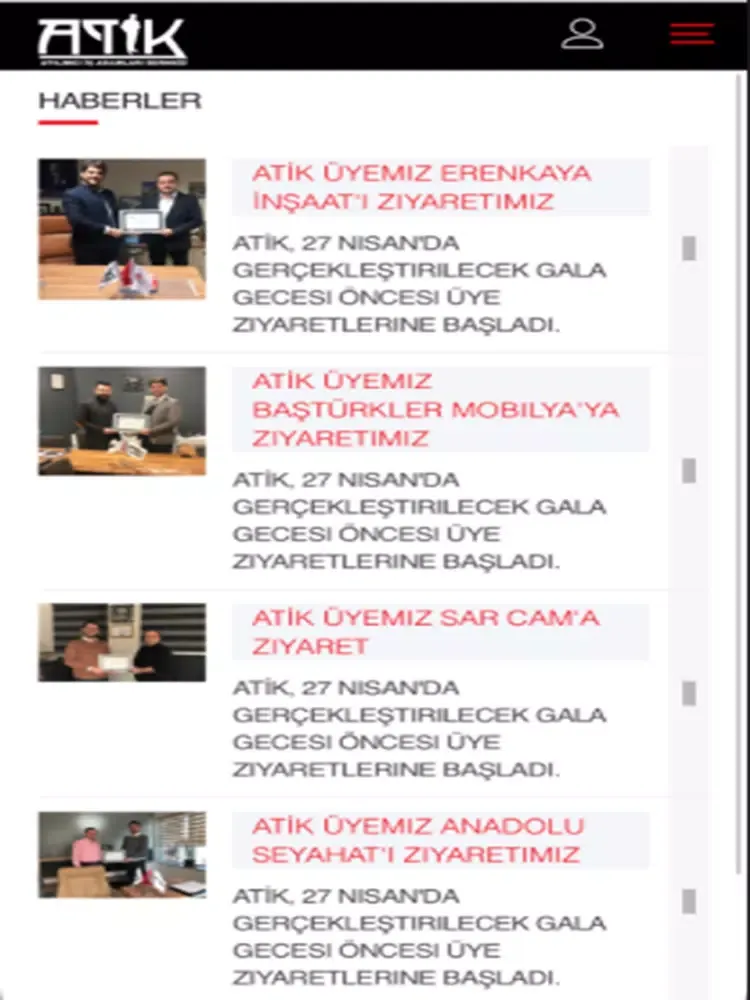 Zrzuty ekranu Atik Derneği iPad 