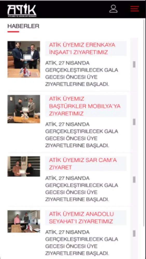 Zrzuty ekranu Atik Derneği