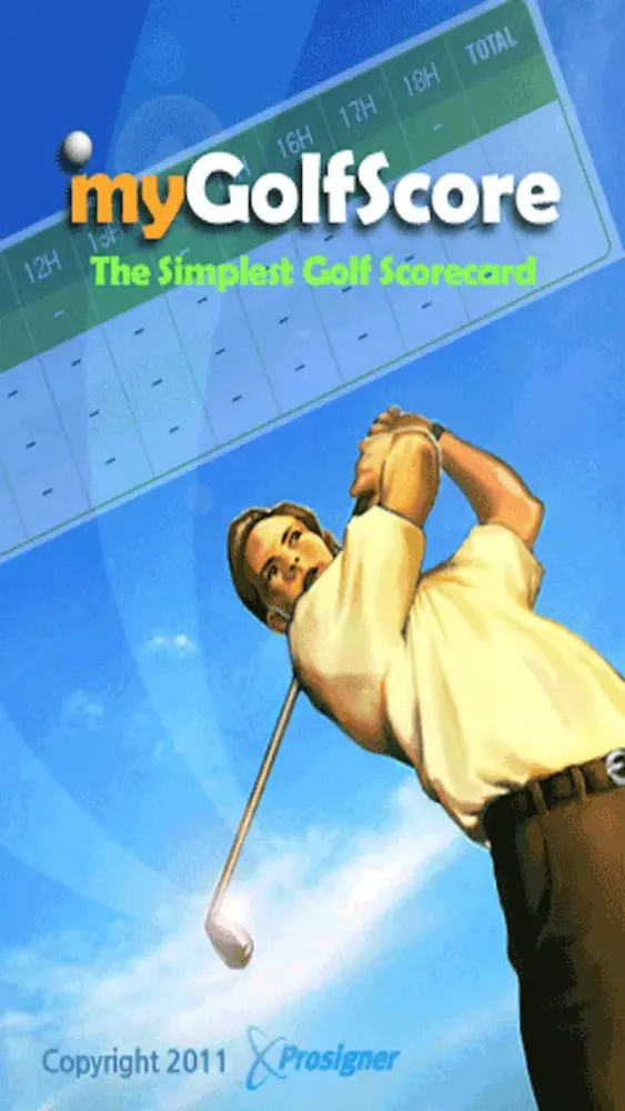 ภาพหน้าจอของ myGolfScore Lite - The Simplest Golf Scorecard